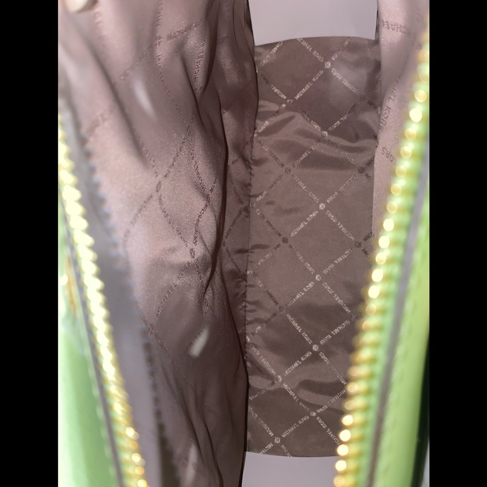 Michael Kors Light Green/Brown Satchel - Picture 8 of 10